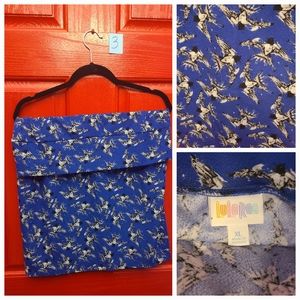 Lularoe XL Cassie Bird Skirt EUC